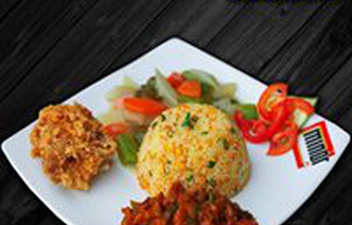 Yummy fried rice & fried chicken