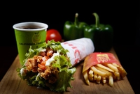 Yummy fried rice & fried chicken